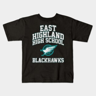 East Highland High School Blackhawks Kids T-Shirt